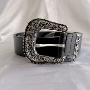 Aeropostale Western Buckle Black Belt